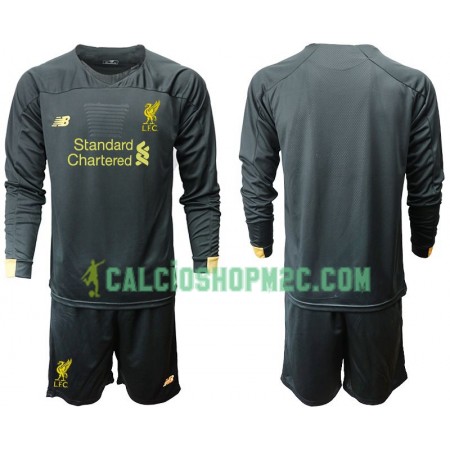 Liverpool Portiere Bambino Maglia Prima 2019/2020 Manica Lunga (+ Pantaloncini)
